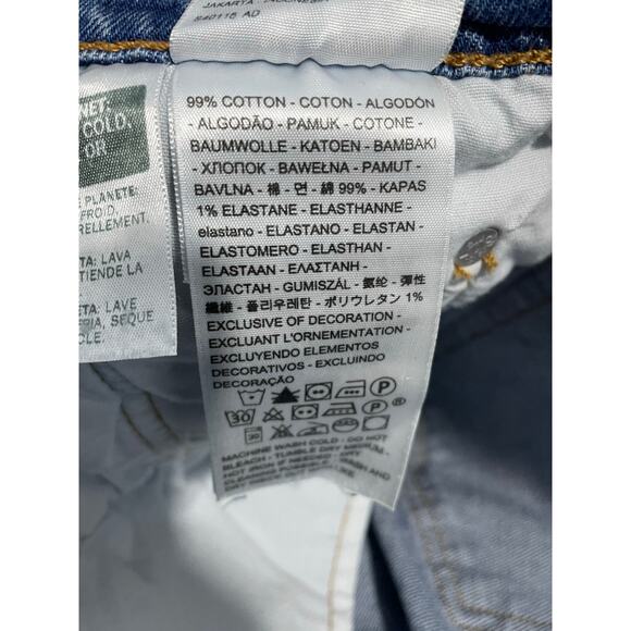 Levi's 501s Jeans Size 29 High Rise Button Fly Distressed Grunge Festival Hippie - Picture 8 of 9